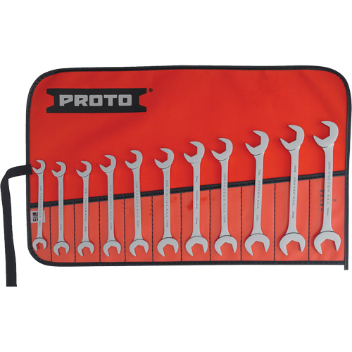 11-Piece Angled Open-End Wrench Set, Polished WestPier
