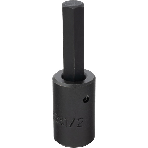 Socket Bit, Hex, 1/2" x 3-5/8" L, 1/2" Drive WestPier