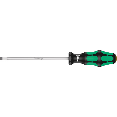 Tapered Slotted Screwdriver, 6.5 mm Tip, Round, 10-1/16" L, Plastic Handle WestPier