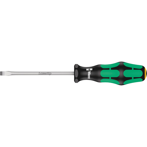 Tapered Slotted Screwdriver, 1/2", 10/1/2" L, Plastic Handle WestPier