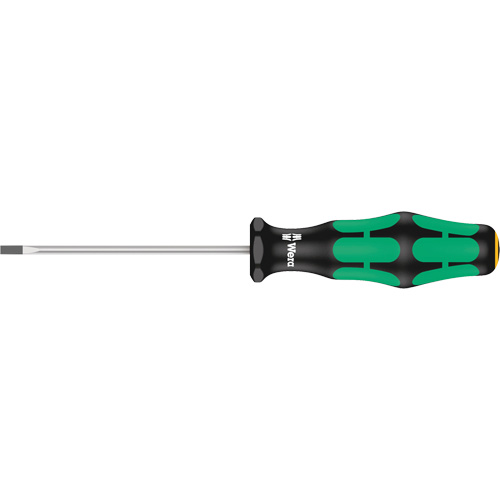 Slotted Screwdriver, 3/32" Tip, Round, 5-11/16" L, Plastic Handle WestPier