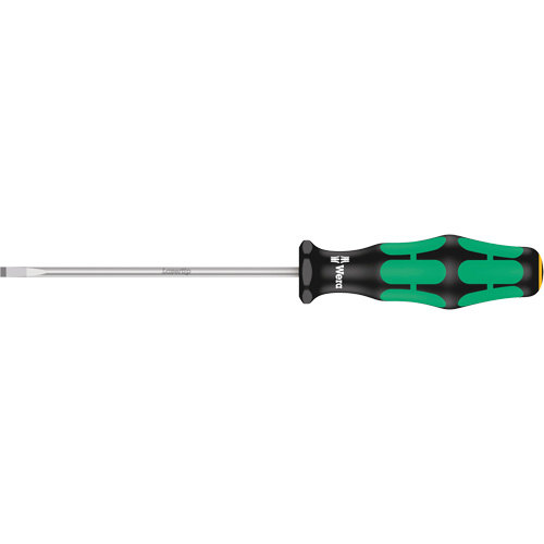 Slotted Screwdriver, 3.5 mm Tip, Round, 7-1/8" L, Plastic Handle WestPier