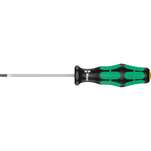 Slotted Screwdriver, 1/8" Tip, Round, 6-5/16" L, Plastic Handle WestPier