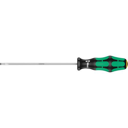 Slotted Screwdriver, 4 mm Tip, Round, 9-3/4" L, Plastic Handle WestPier