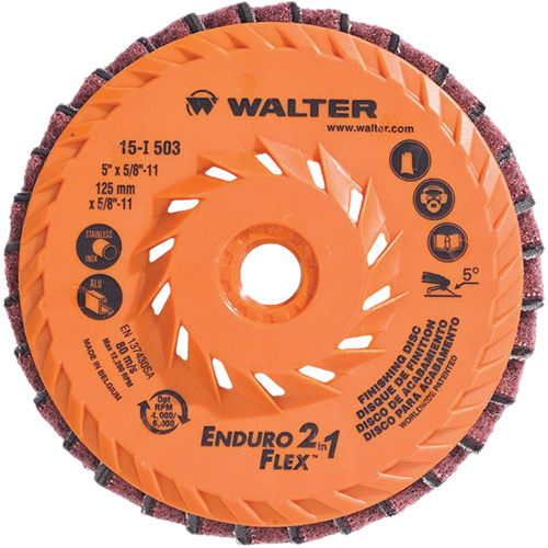 Enduro-Flex 2-in-1 Flap Disc, 5" x 5/8"-11, 80 Grit, Ceramic WestPier