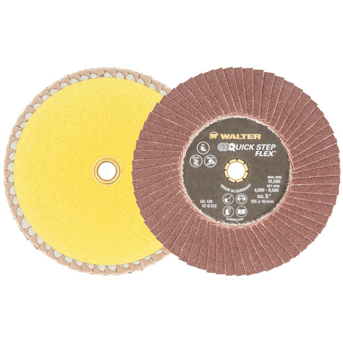 Disque &agrave; lamelles QUICK-STEP FLEX, 5" x Type 29, Grain 120, Oxyde d'aluminium WestPier
