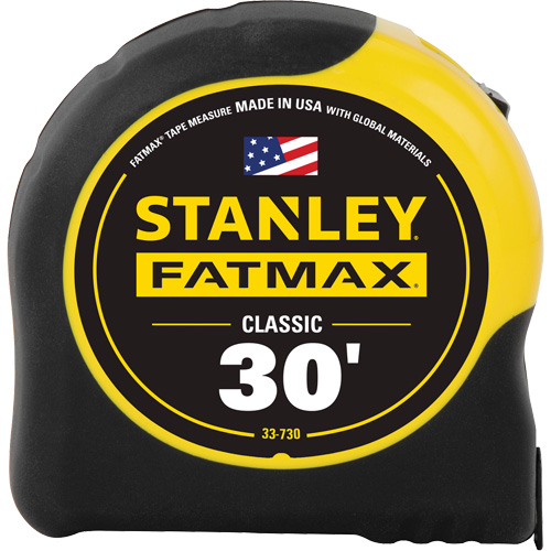Ruban &agrave; mesurer classique FatMax, 1-1/4" x 30', Marques de goujon Imp&eacute;rial WestPier