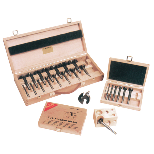 Super Forstner Bit Kits in a Wooden Box, 7 Pieces, Steel WestPier