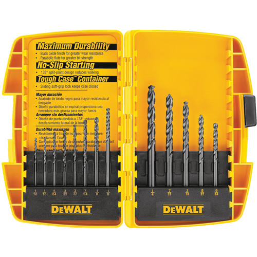 Black & Gold Drill Bit Set, 13 Pieces, High Speed Steel WestPier