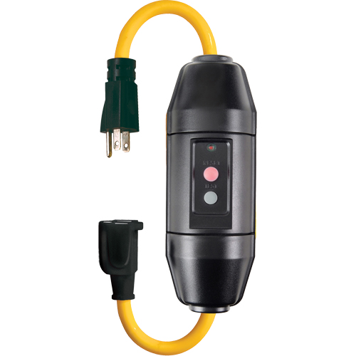 In-Line GFCI Cord Sets, 120 V, 20 A, 1-1/5' Cord WestPier