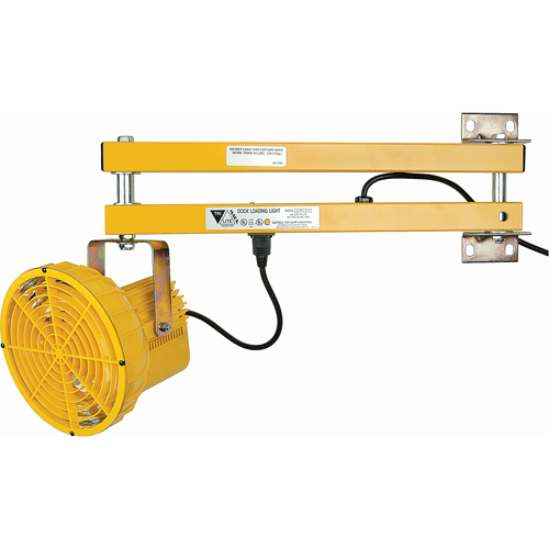 Dock Lights, 24" Arm, 50 W, High Pressure Sodium Lamp, Polycarbonate WestPier