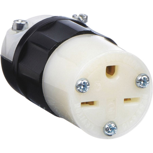 Grounding Straight Blade Connector, 6-15R, Nylon WestPier