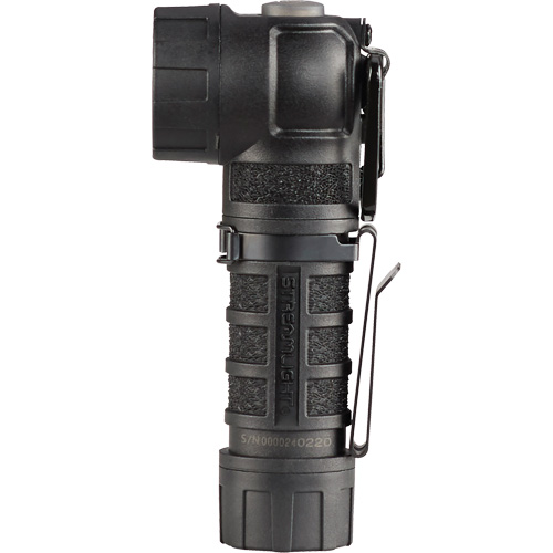 PolyTac&reg; 90 X Right Angle Flashlight, LED, CR123A Batteries, Polymer WestPier