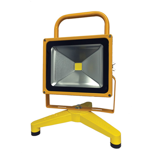 Rechargeable And Portable Floodlights, LED, 30 W, 3000 Lumens, Aluminum Housing WestPier