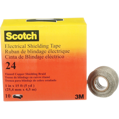 Ruban isolant de blindage Scotch, 25,4 mm (1") x 4,6 m (15'), Noir, 16 mils WestPier