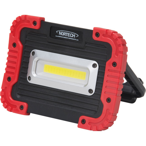 Portable Work Light, LED, 10 W, 1000 Lumens, Plastic Housing WestPier