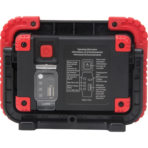 Portable Work Light, LED, 10 W, 1000 Lumens, Plastic Housing WestPier