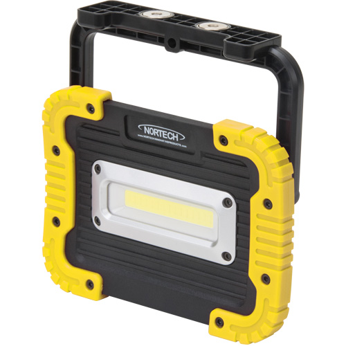 Portable Work Light, LED, 10 W, 1000 Lumens, Plastic Housing WestPier