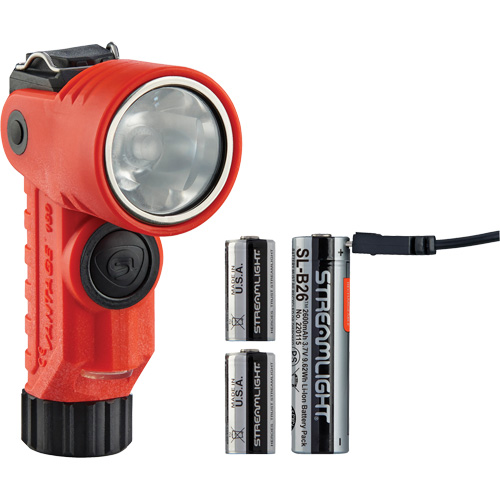 Lame de poche &agrave; alimentation multiple &agrave; angle droit pour casque Vantage 180 X, DEL, Piles Rechargeable/CR123A, Polym&egrave;re de nylon WestPier