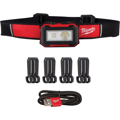 Lampe frontale magn&eacute;tique et lampe de travail, DEL, 450 lumens, 2,5 hres de fonctionnement, piles Rechargeable WestPier