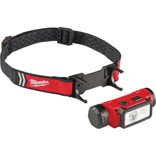 Lampe frontale pour casque de s&eacute;curit&eacute; USB REDLITHIUM, DEL, 600 lumens, 5 hres de fonctionnement, piles Rechargeable WestPier