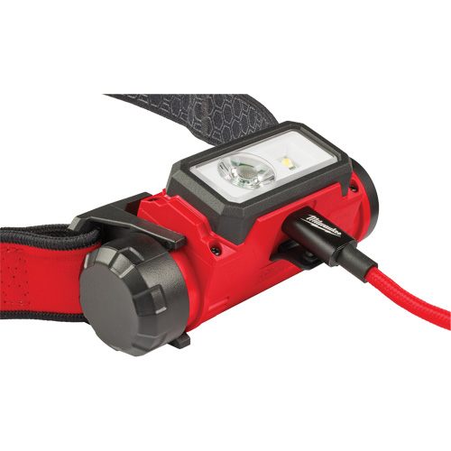 Lampe frontale pour casque de s&eacute;curit&eacute; USB REDLITHIUM, DEL, 600 lumens, 5 hres de fonctionnement, piles Rechargeable WestPier