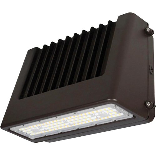 Wall Pack Light Fixture, LED, 120 V, 80 W, 6.5" H x 9.3" W x 14.4" D WestPier