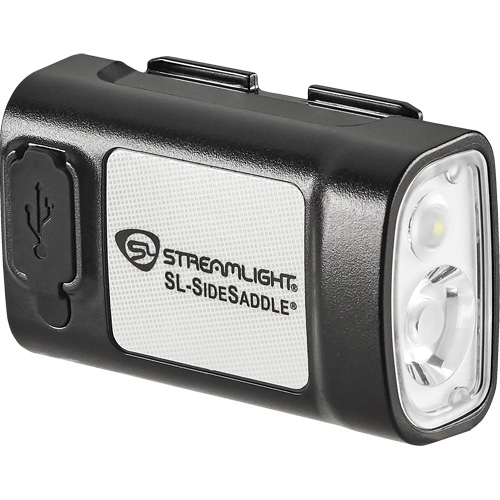SL-SIDESADDLE&reg; USB Hardhat & Helmet Light, LED, 350/320/400 Lumens, 6.25/7/5 Hrs. Run Time, Rechargeable Batteries WestPier