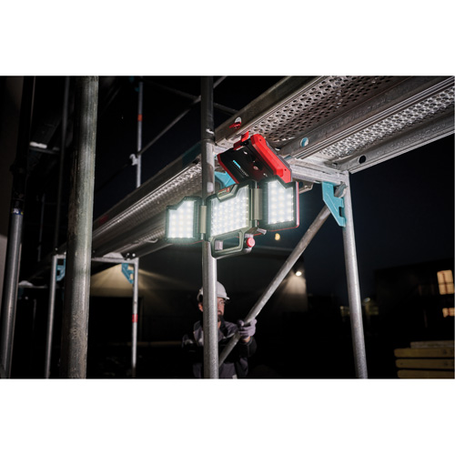 Lampe de travail &agrave; DEL professionnelle &agrave; panneaux pliants lumens sans fil 18V, DEL, 3600 lumens WestPier