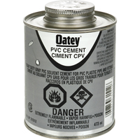 PVC Heavy-Duty Cement, 473 ml, Brush-Top Can, Grey AB423 | WestPier