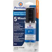 PermaPoxy™ 5 Minute General Purpose Epoxy, 29.5 ml, Epoxy, Two-Part, Clear AC210 | WestPier