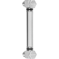 Indicateur de niveau &agrave; liquide en Rond Nylon, Filet&eacute;, 5" lo, 205°F (96,11° C) WestPier