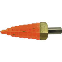 Jet-Kut&reg; 9-Step Super Premium M35 Step Drill, 1/4" - 3/4" , 1/16" Increments, High Speed Steel WestPier