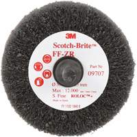 Brosse &agrave; lamelles pour la coupe et le polissage Scotch-Brite, Oxyde d'aluminium, Grain Fin, 2" x 1" x 1/4" WestPier