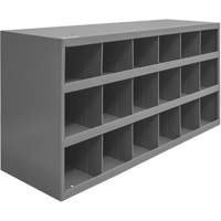Armoires pour bacs de rangement en acier, 33-3/4" la x 12" p x 19-1/4" h, Gris WestPier