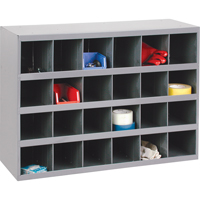 Steel Storage Bin Cabinet, 33-3/4" W x 12" D x 23-7/8" H, Grey CA136 | WestPier
