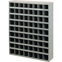Armoires pour bacs de rangement en acier, 33-3/4" la x 8-1/2" p x 42" h, Gris WestPier