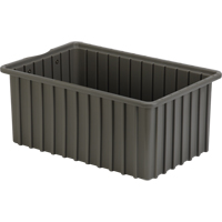 Contenants Divider Box, Poly&eacute;thyl&egrave;ne, 16,5" la x 10,9" p x 7" h, Gris WestPier