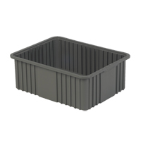 Divider Box, Polyethylene, 20.9" W x 15.9" D x 8" H, Grey WestPier