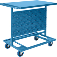 Bin Carts - Cart Only, Double-sided, 24" W x 38-1/2" D x 36-1/2" H WestPier