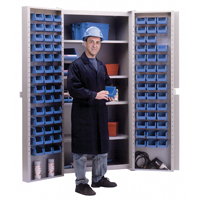 Deep-Door Combination Cabinet, 38" W x 24" D x 72" H, 4 Shelves CB446 | WestPier