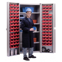 Deep-Door Combination Cabinet, 38" W x 24" D x 72" H, 4 Shelves CB477 | WestPier