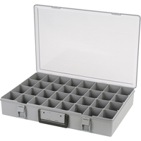 Compartment Case, Plastic, 32 Slots, 18-1/2" W x 13" D x 3" H, Grey CB497 | WestPier