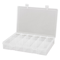 Compact Polypropylene Compartment Cases, 13-1/8" W x 9" D x 2-5/16" H, 18 Compartments CB503 | WestPier