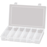Compact Polypropylene Compartment Cases, 11" W x 6-3/4" D x 1-3/4" H, 12 Compartments CB509 | WestPier