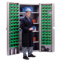 Deep-Door Combination Cabinet, 38" W x 24" D x 72" H, 4 Shelves CB693 | WestPier