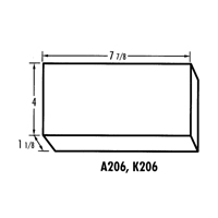K-Resin Compartment Box, Plastic, 4" W x 8" D x 1-3/16" H, Transparent CB709 | WestPier