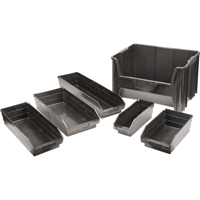 Recycled Shelf Bins, 4-1/8" W x 11-5/8" D x 4" H, 30 lbs. Capacity WestPier