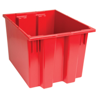 Stack & Nest Totes, 13" x 19.5" x 15.5", Red WestPier