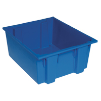 Stack & Nest Totes, 10" x 23.5" x 19.5", Blue WestPier